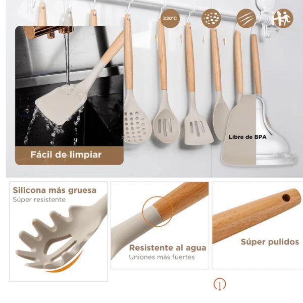 Kit de utensilios de cocina