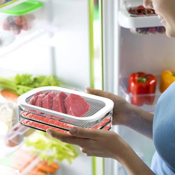 Recipiente apilable 3 en 1