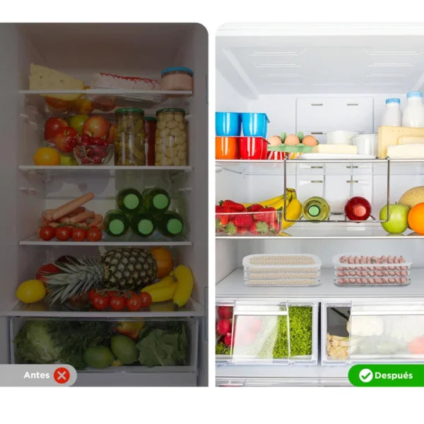 Recipiente apilable 3 en 1