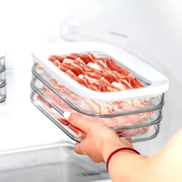 Recipiente apilable 3 en 1