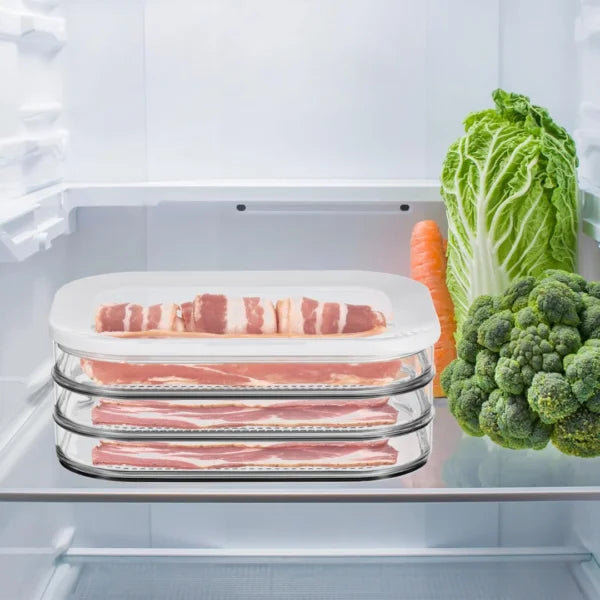 Recipiente apilable 3 en 1