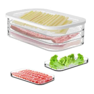 Recipiente apilable 3 en 1