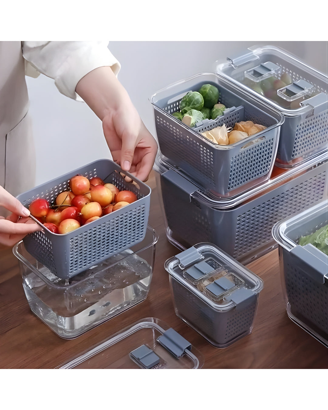 Kit de contenedores escurridores