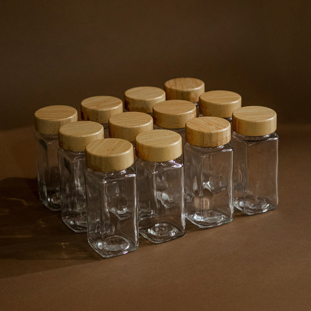 Kit de especieros bambú