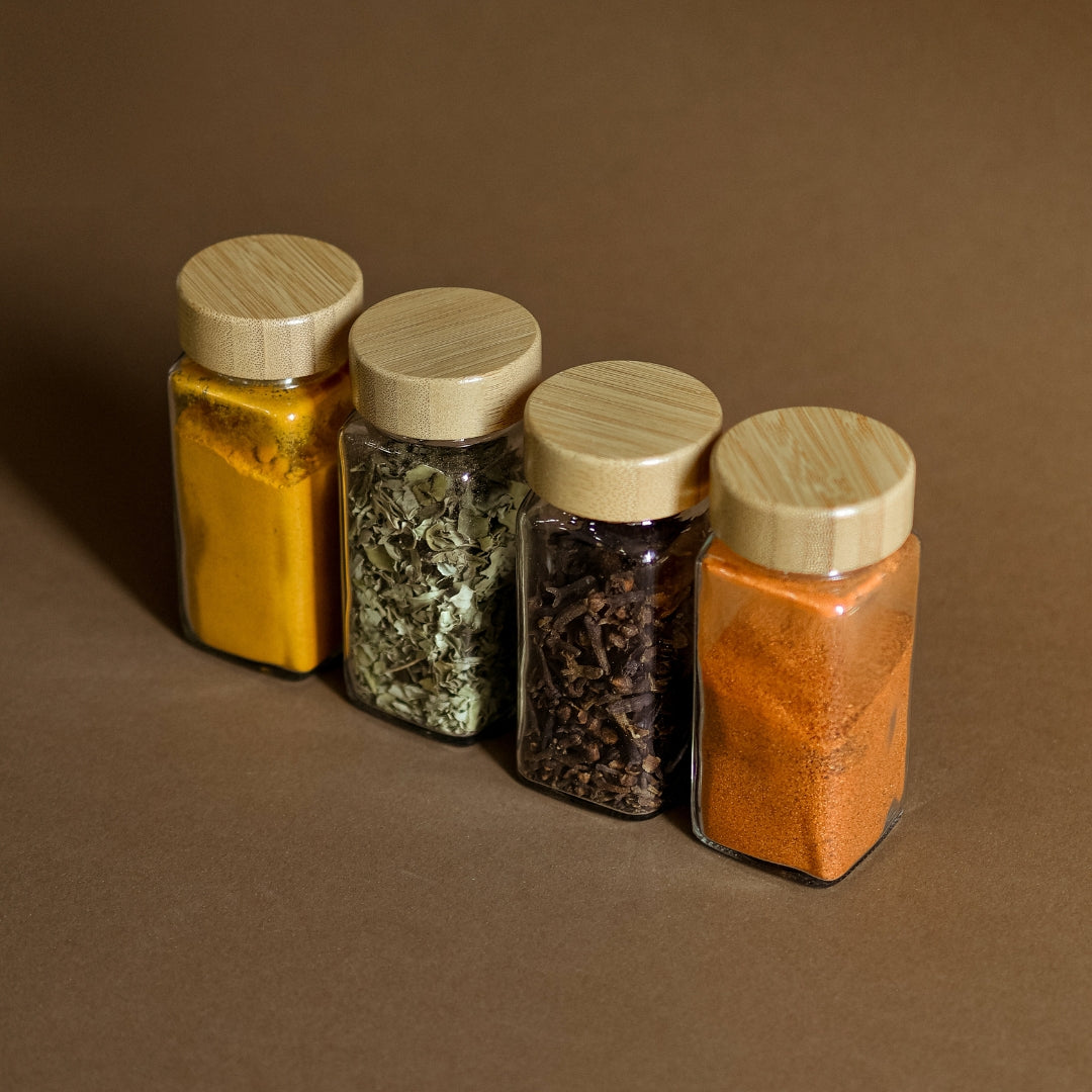 Kit de especieros bambú