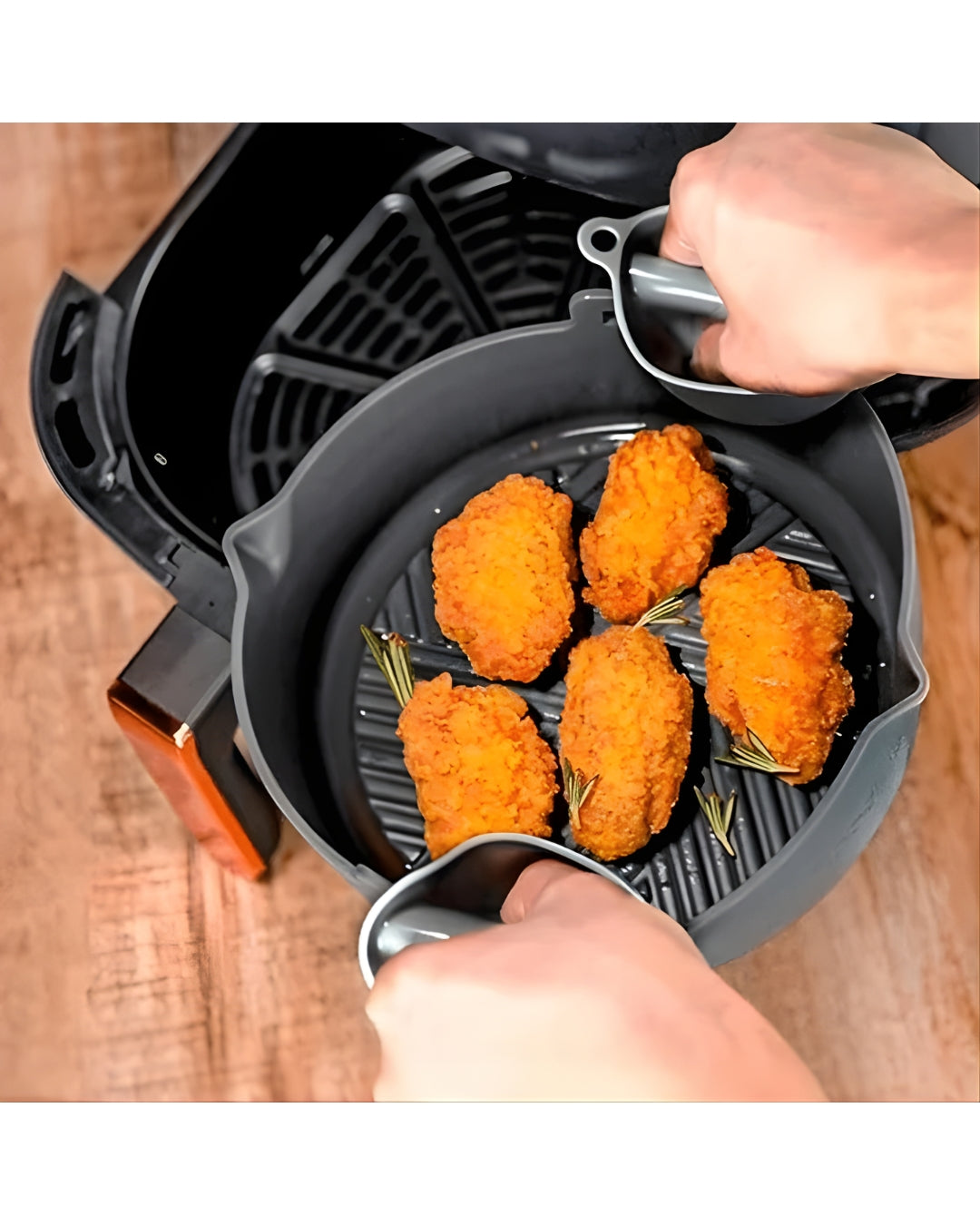 Olla de silicona para airfryer