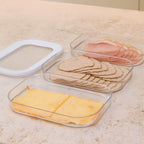 Recipiente apilable 3 en 1