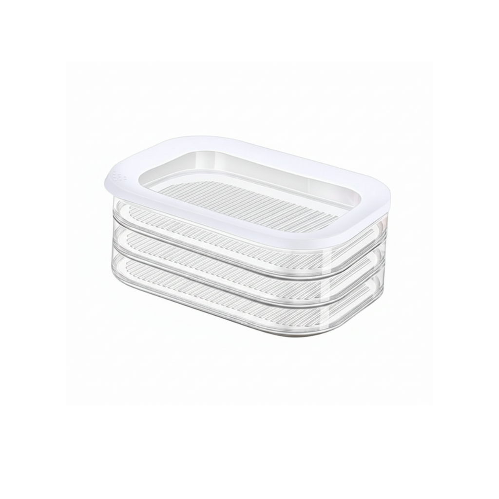 Recipiente apilable 3 en 1