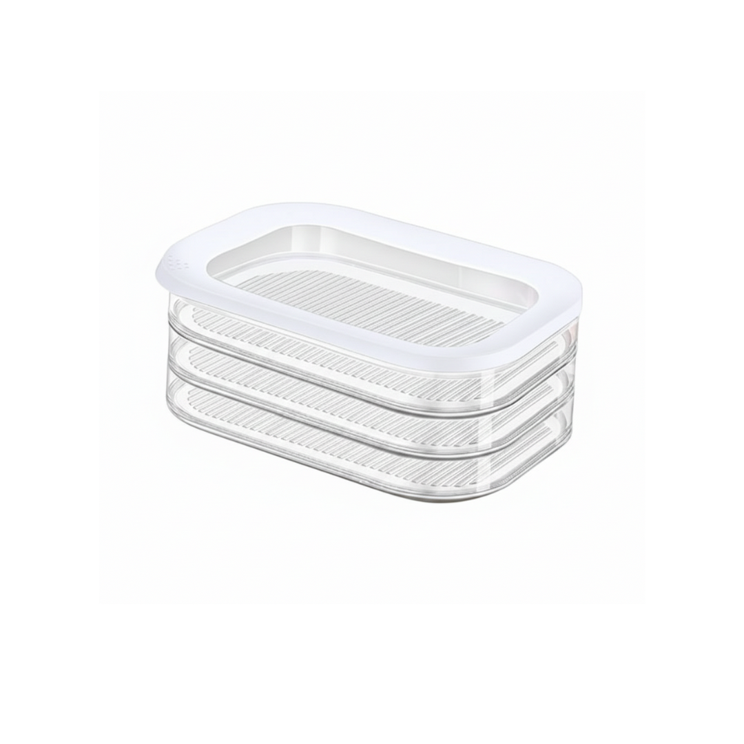 Recipiente apilable 3 en 1