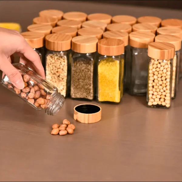 Kit de especieros bambú