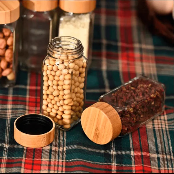 Kit de especieros bambú