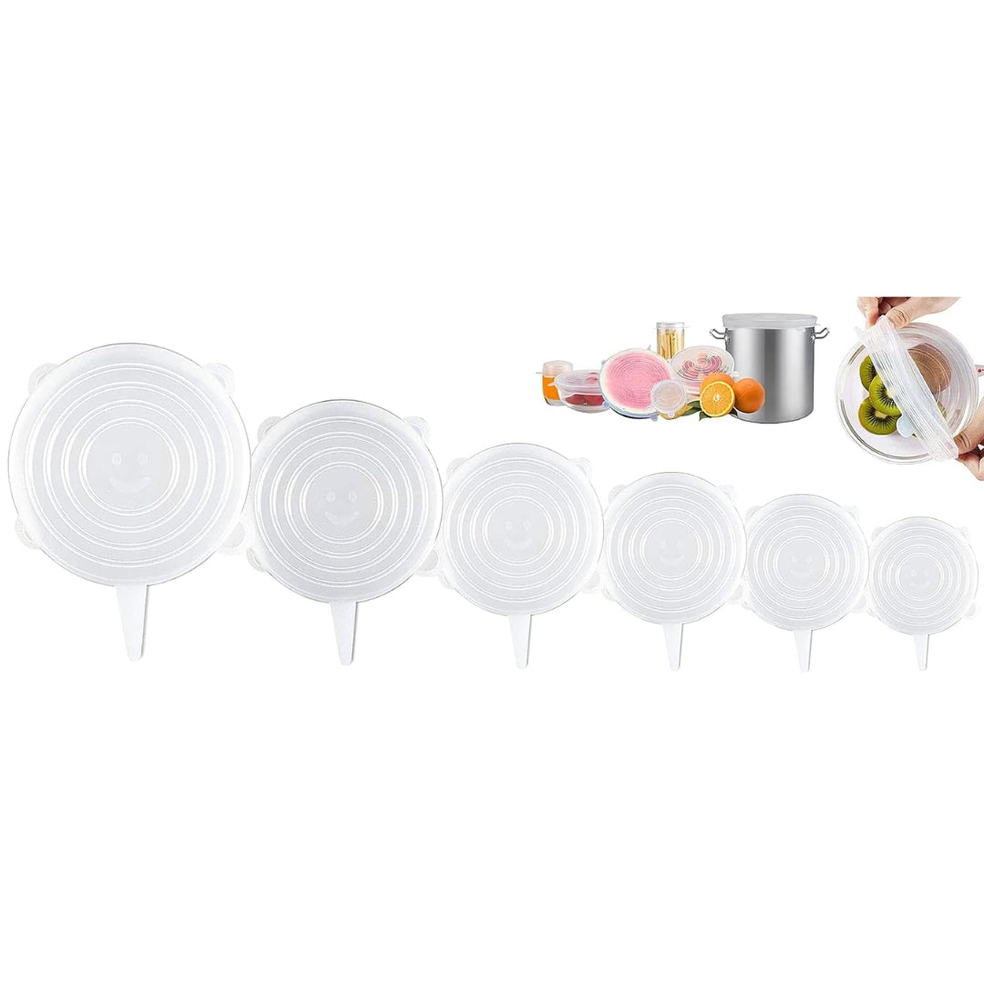 Tapas de silicona circulares