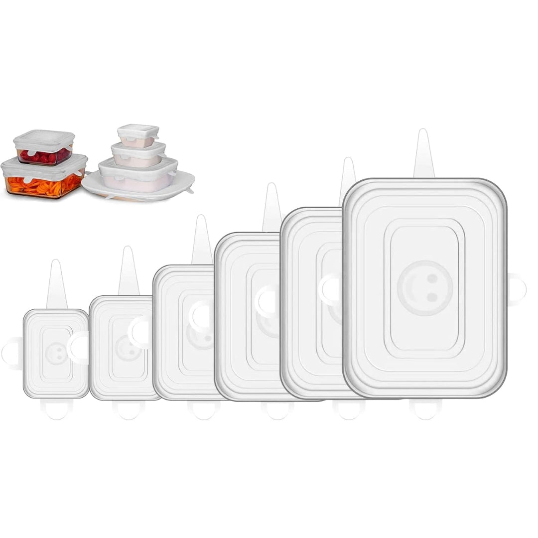 Tapas de silicona cuadradas