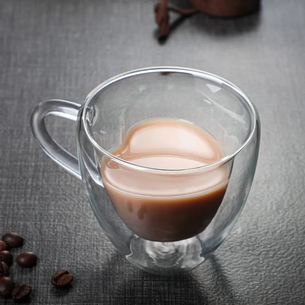 Vaso doble fondo corazón