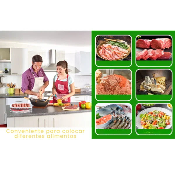 Recipiente apilable 3 en 1