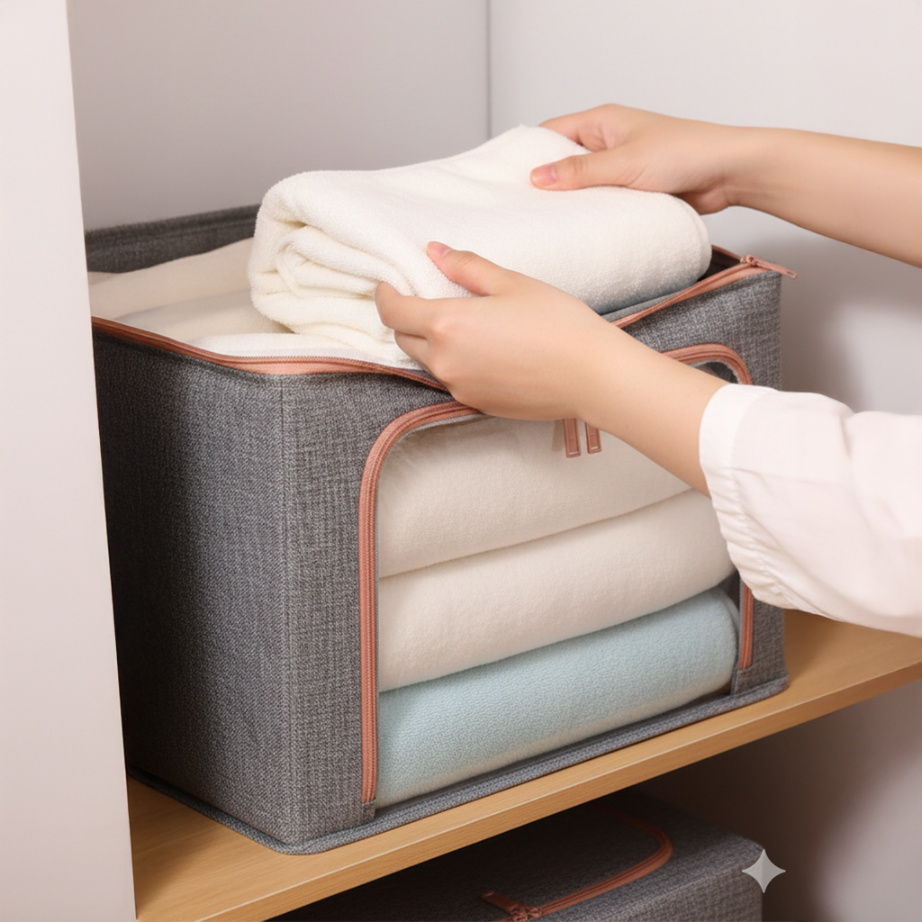 Organizador de closet con ventana