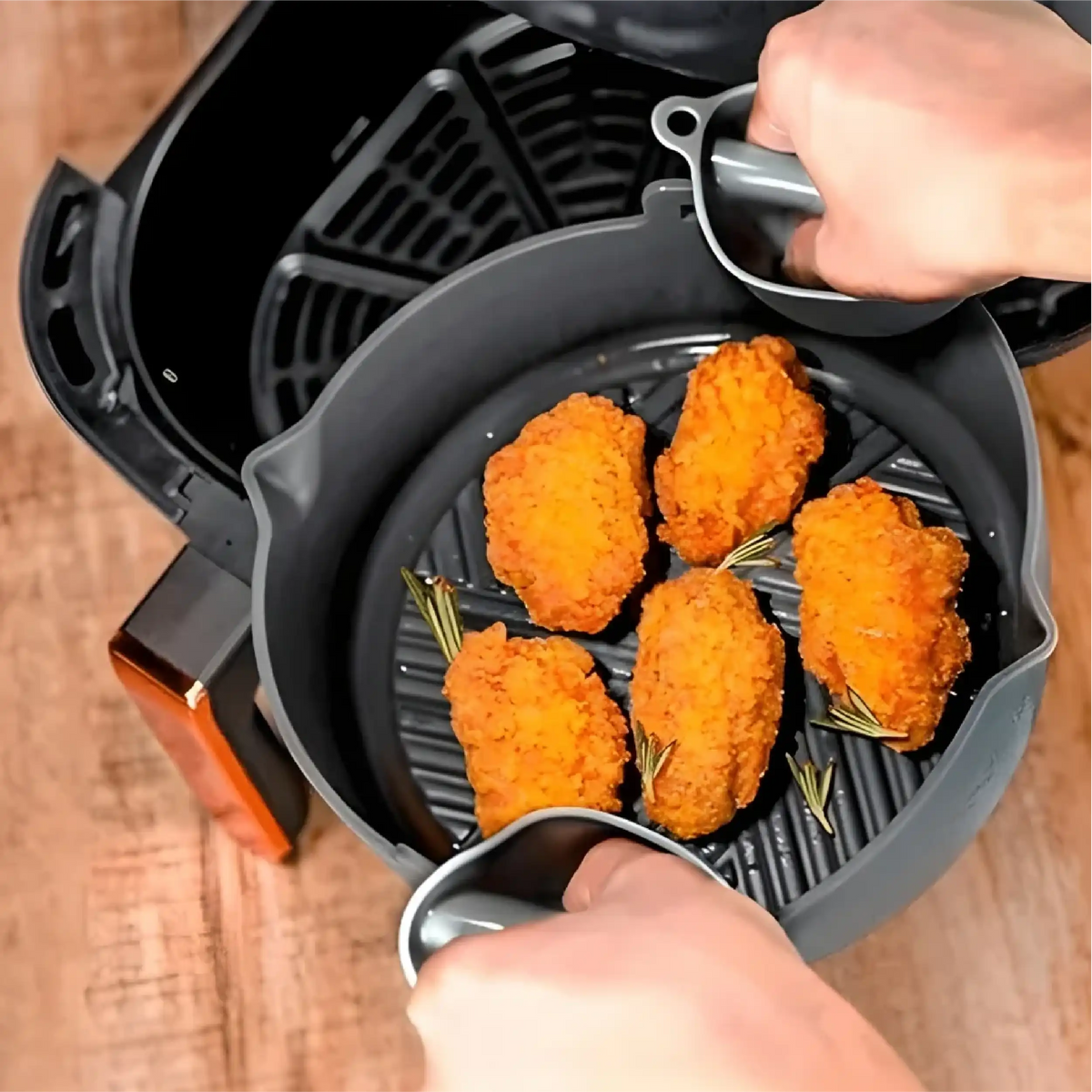 Olla de silicona para airfryer