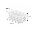 Recipiente apilable 3 en 1